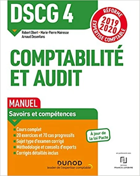 DSCG 4 Comptabilité et audit - Manuel - savoirs et compétences