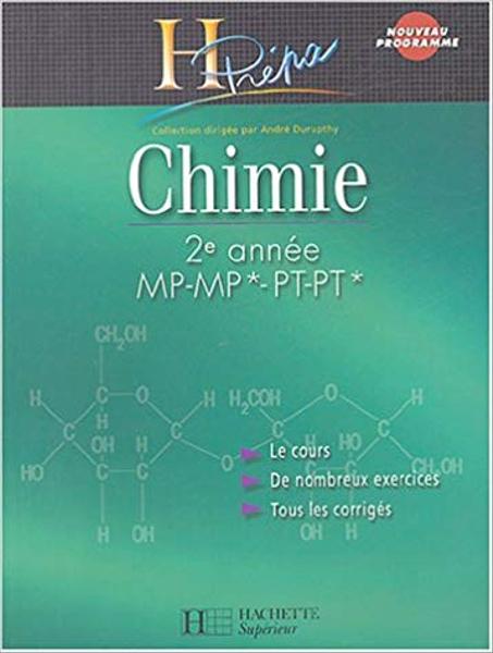H prépa Chimie  2e année  MP-MP*-PT-PT*