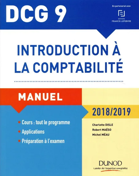 DCG 9 ; introduction à la comptabilité   (10e édition)