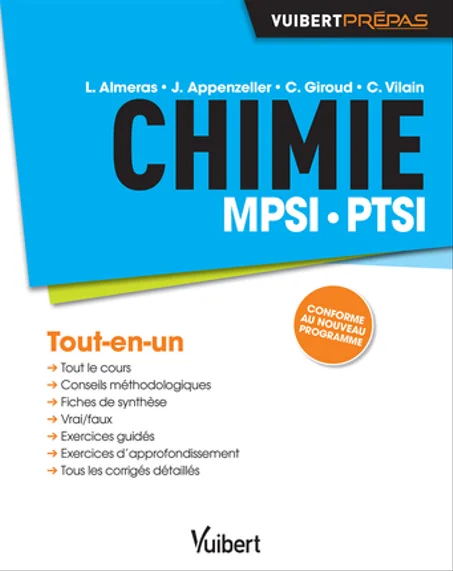 prépas Chimie  MPSI-PTSI  tout- en -un