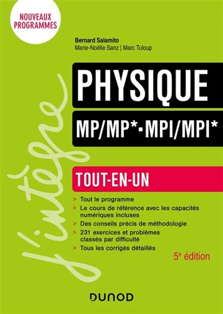 Physique Tout-en un    MP/MP*-MPI/MPI*  5e éd