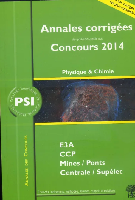 corrigés des concours  2014  PSI