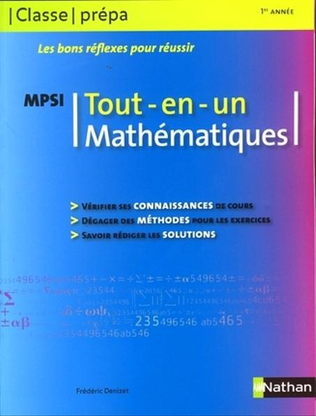 Les bons réflexes pour réussir mathématiques  tout-en-un  MPSI