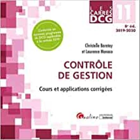 DCG 11 - Contrôle de gestion Cours et applications corrigées