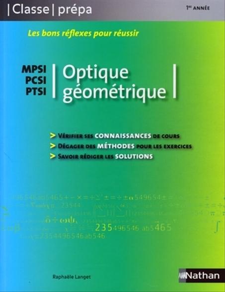 Les bons réflexes pour réussir optique géométrique  MPSI-PCSI-PTSI