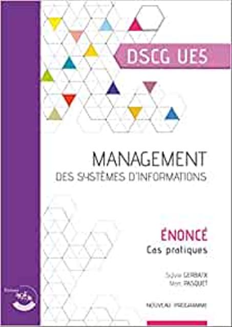 Management des systèmes d'informations - Énoncé Cas pratiques du DSCG UE5