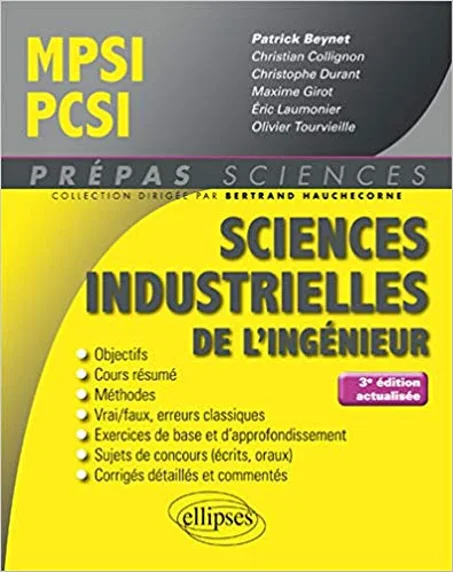 Sciences industrielles de l'ingénieur MPSI-PCSI