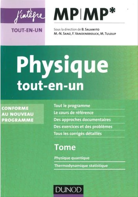 Physique  Tout-en-un   MP/MP*