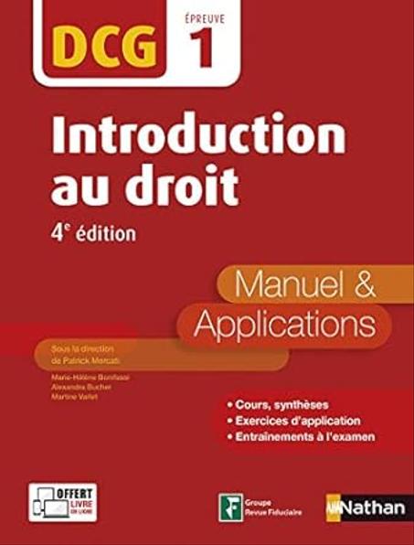 Introduction au Droit - DCG 1 - Manuel et applications