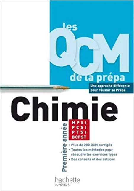 Les QCM de la prépa, Chimie  MPSI- PTSI- PCSI- BCPST  1re année