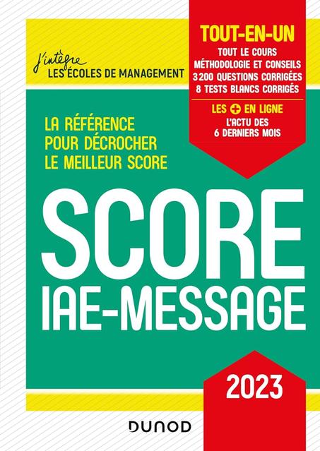 SCORE IAE MESSAGE  2023
