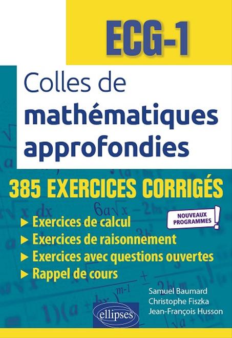 Colles de Mathématiques approfondies - ECG-1