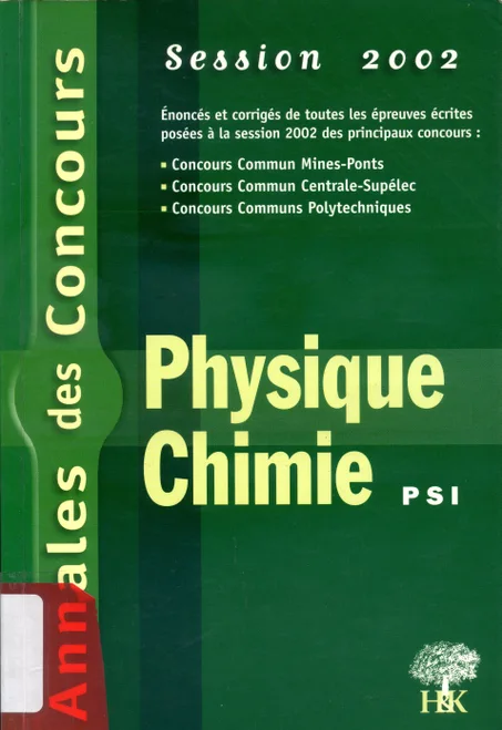 corrigés des concours  2002  PSI