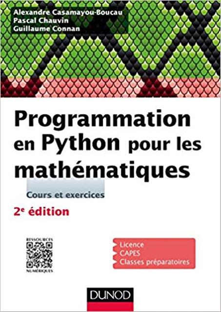 Programmation en Python pour les mathématiques  cours et exercices