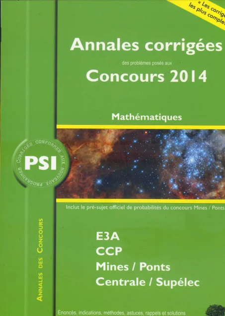 Annales des concours-Mathématiques et Informatique  PSI  2014
