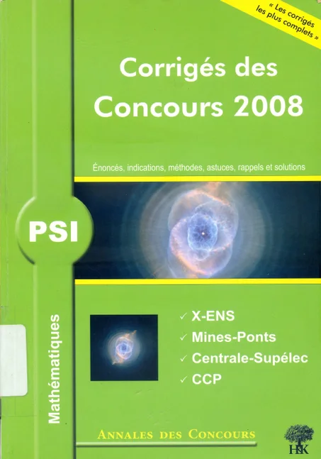 Annales des concours-Mathématiques   PSI  2008