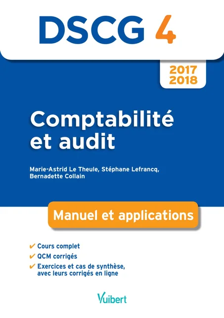 DSCG 4 Comptabilité et audit    -    Manuel et applications  Vuibert