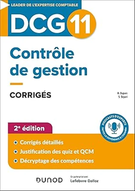 DCG 11 Contrôle de gestion - Corrigés - 2e éd.