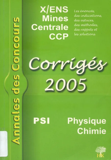 corrigés des concours  2005  PSI