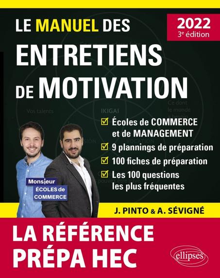 Le Manuel des entretiens de motivation « Prépa HEC » - Concours aux écoles de commerce 3éd