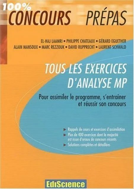 Tous les exercices d'analyse  MP