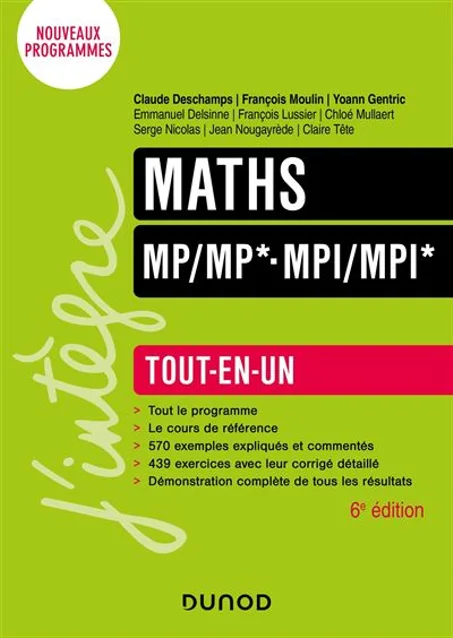 Maths  TOUT-EN-UN  MP/MP*-MPI/MPI*