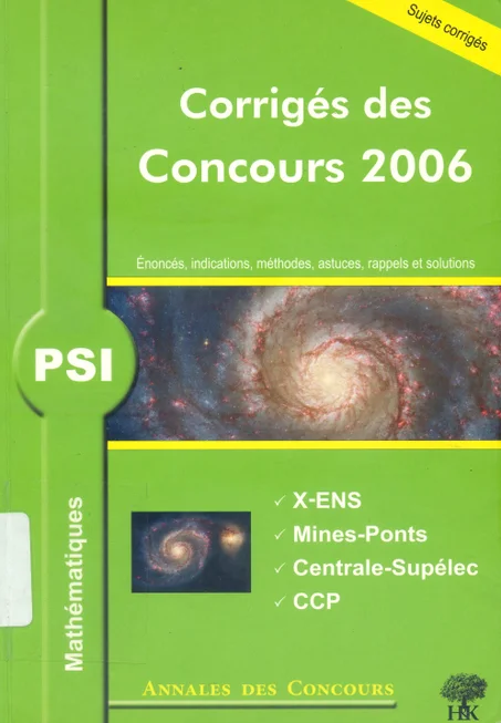 Annales des concours-mathématiques  PSI 2006