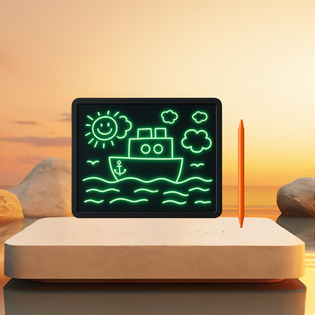 لوحة رسم مضيئة بتقنية إل إي دي السحرية