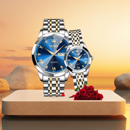 ساعة كلاسيكية أنيقة بتصميم فاخر