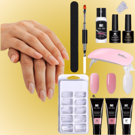 طقم أظافر منزلي احترافي من بوليجيل