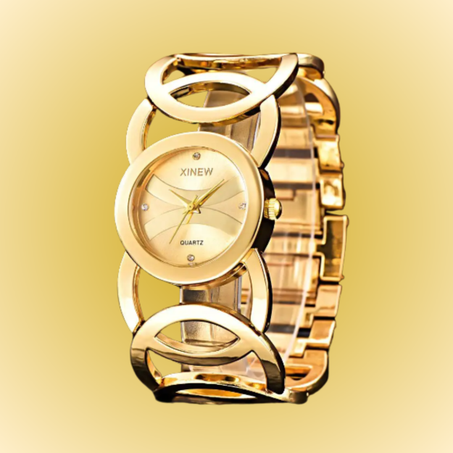 ساعة نسائية راقية بسوار معدني