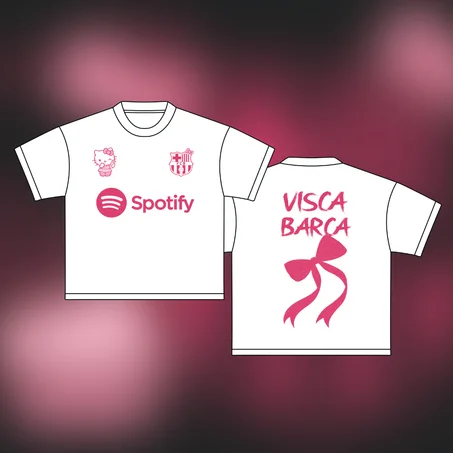 Pink Barca Fan T-Shirt for Girls – Cute Edition
