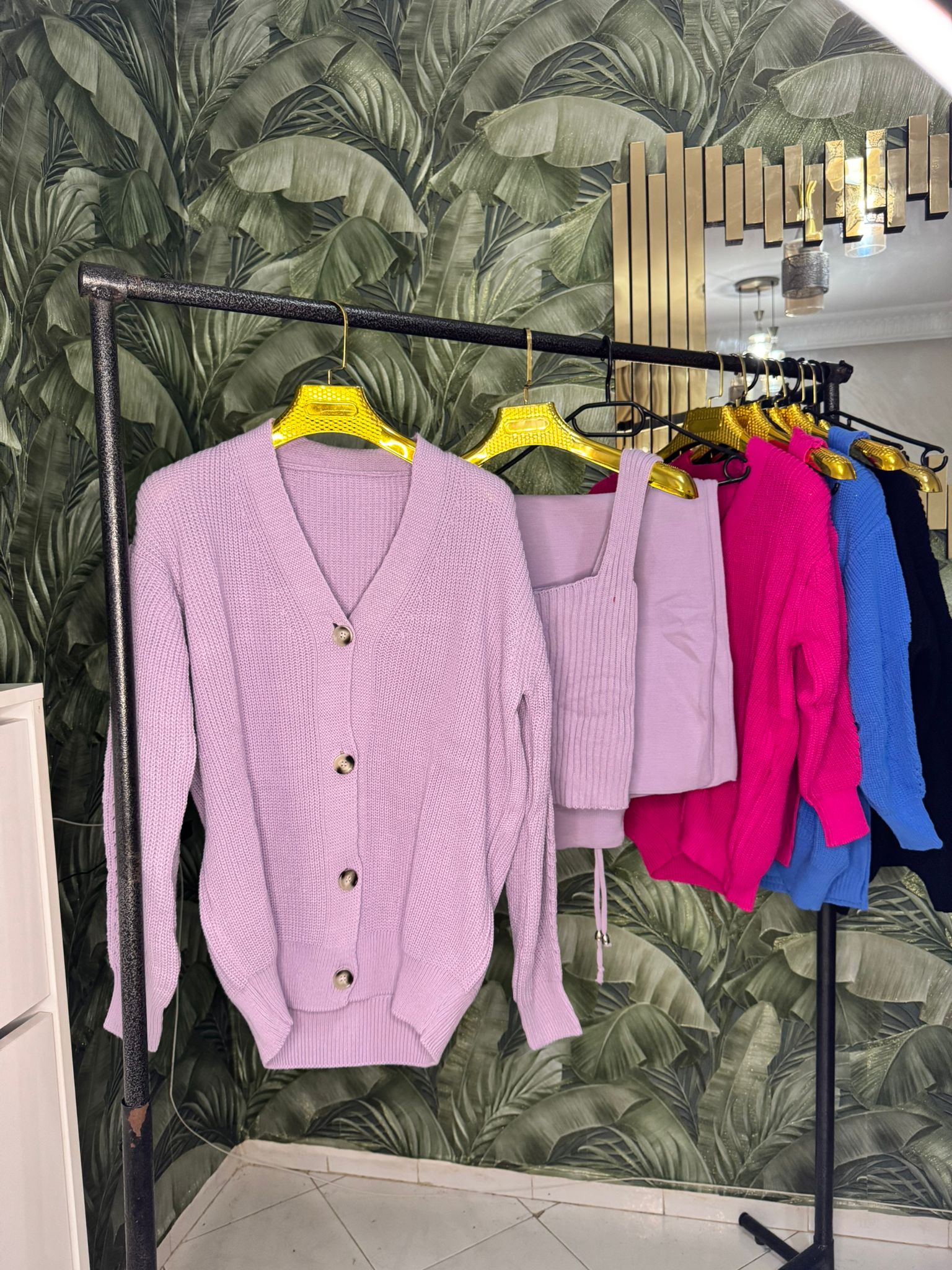ensemble de 3 pièces disponible en 3 couleurs تلاتة قطع