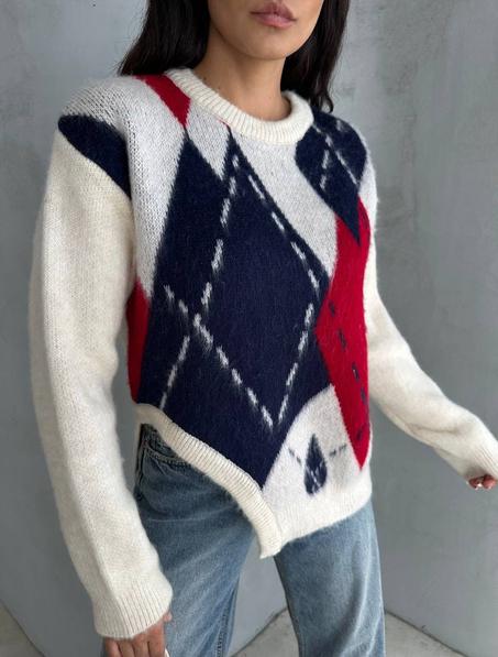 tricot carreaux