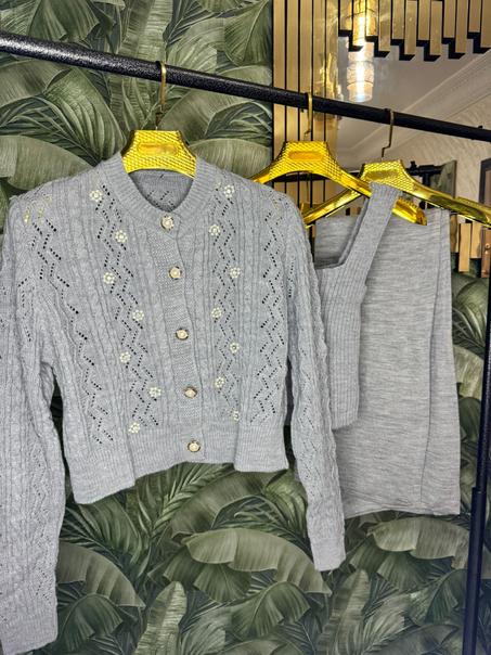ensemble 3 pieces gris