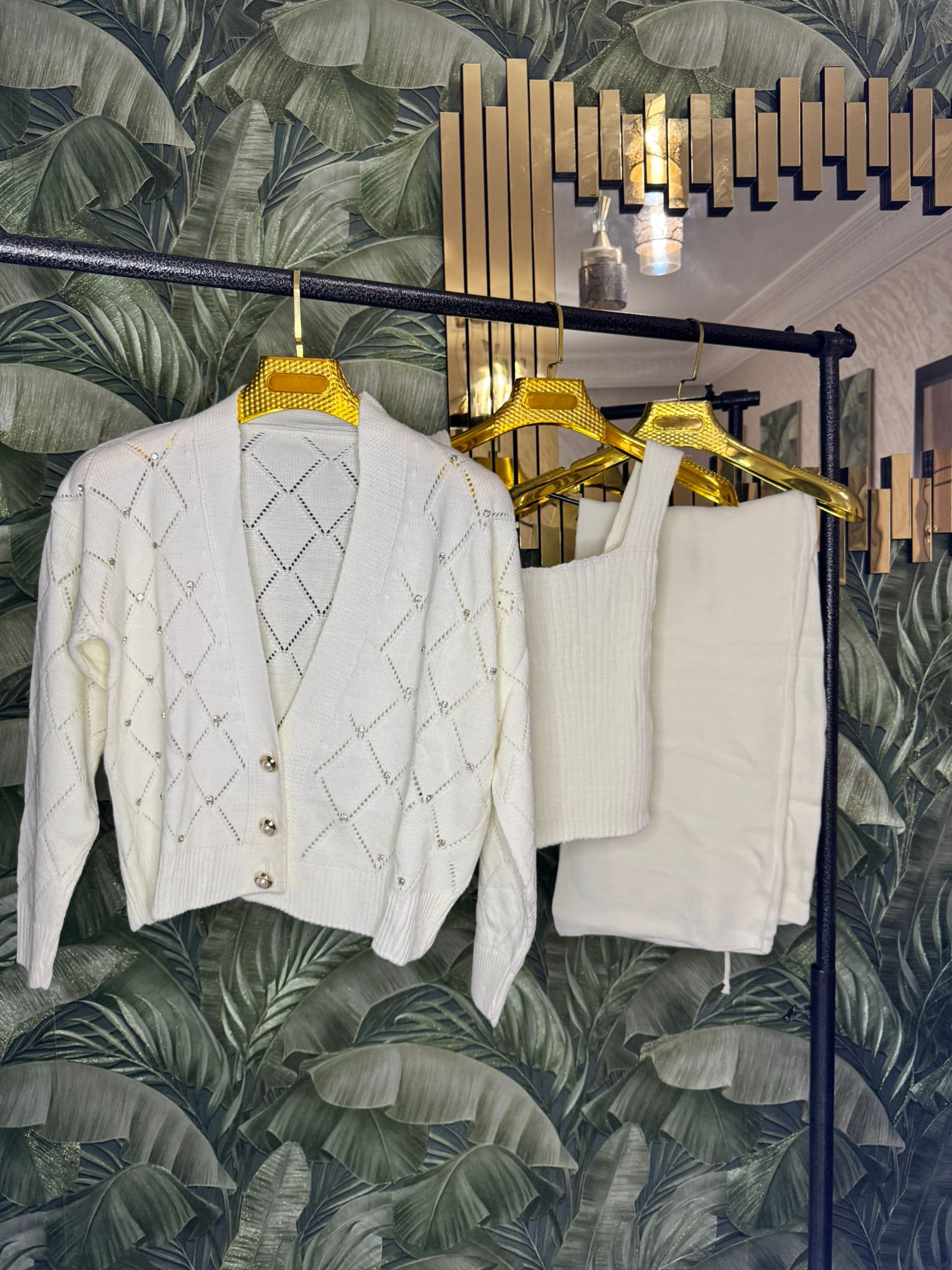 ensemble 3 pièces jacquard disponible en 3 couleurs