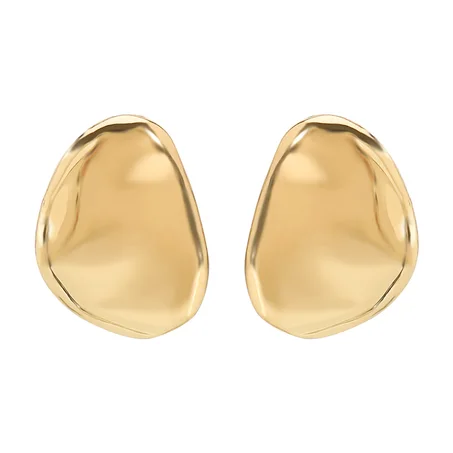Boucles d'Oreilles Organiques en Métal Fondu – L'Élégance Audacieuse