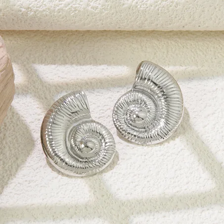 Boucles d’oreilles Coquillage Chic – Acier inoxydable