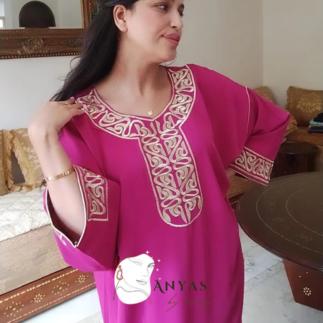 🧕 Gandoura – Fushia