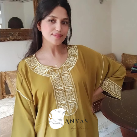 🧕 Gandoura  – Kaki