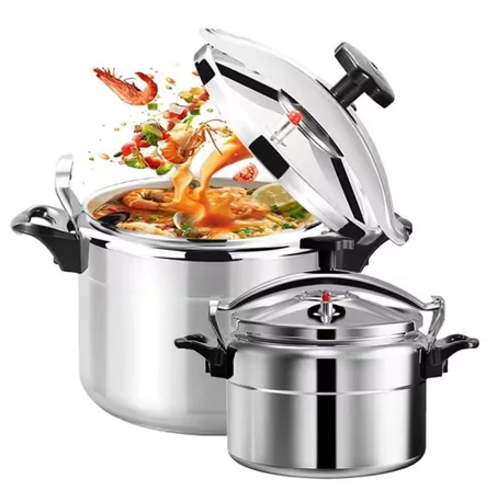 طنجرة ضغط من الألومنيوم سهلة الاستخدام بسعات مختلفة ( 3 لتر/4 لتر/5 لتر/7 لتر/9 لتر )فقط للغاز مع غطاء سهل القفل وآمن ضد الانفجار