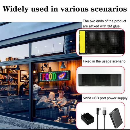 لوحة إعلانات متحركة قابلة للبرمجة متعددة اللغات