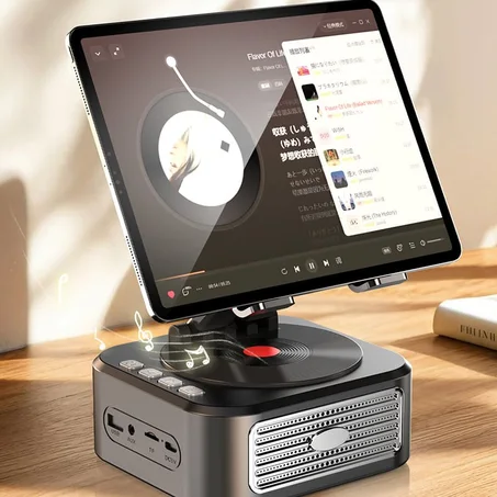 Mshikiliaji wa Kazi Nyingi 3-kwa-1 wenye Spika ya Bluetooth