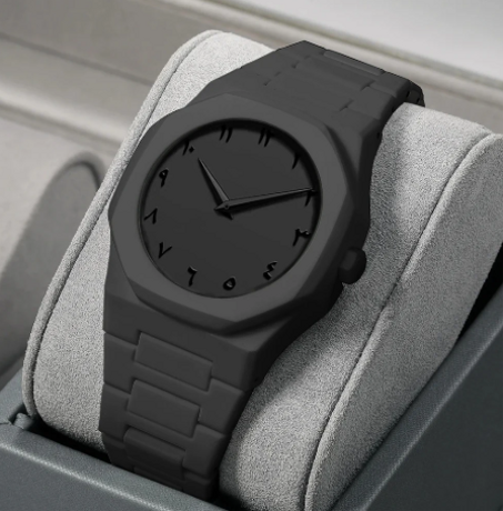 black arabic aura ساعة