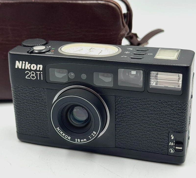 Nikon 28Ti Black 28mm 1:2.8 Film Camera (With New Batteries)