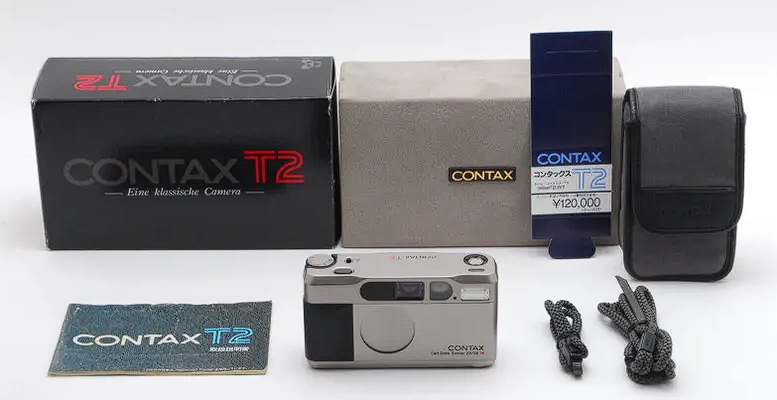 Contax T2 Titan 35mm Point & Shoot Film Camera From JAPAN