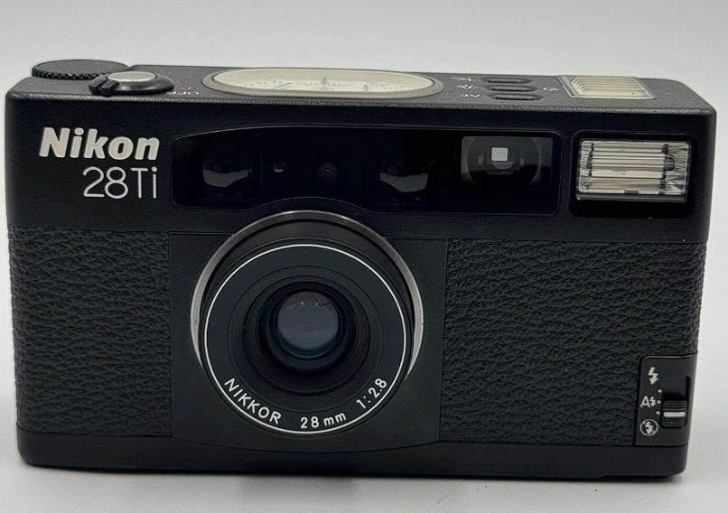 Nikon 28Ti Black 28mm 1:2.8 Film Camera (With New Batteries)