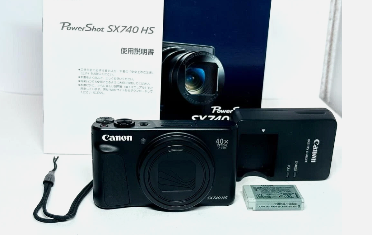 Unused Canon PowerShot SX740 HS 20.3MP Digital Camera Black