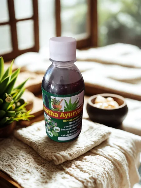 🌿 زيت Janatha Ayurvedic الهندي 100% – تركيبة عشبية للعناية بالشعر