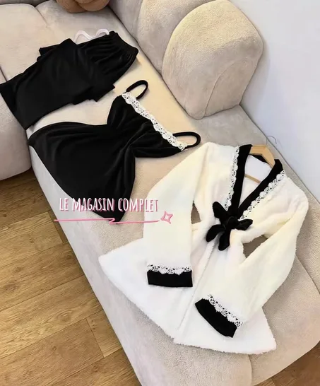 Pyjama femme 3 pièces